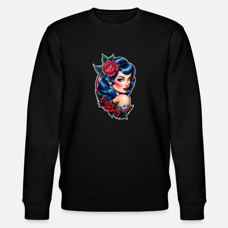 Rockabilly / Pin-up / Années 50 - Sweat bio CHANGER Stanley/Stella Unisexe - noir