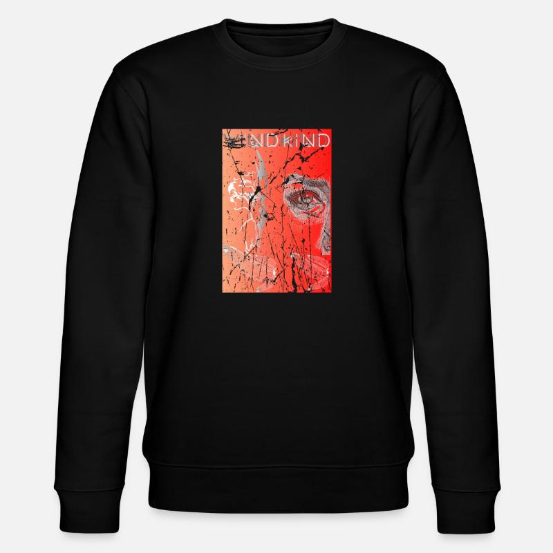 Surreal orange - Stanley/Stella Unisex Bio-Sweatshirt CHANGER  - Schwarz