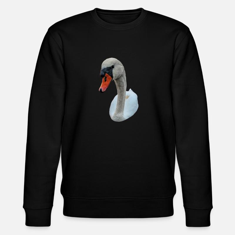 Starrender Schwan - Stanley/Stella Unisex Bio-Sweatshirt CHANGER  - Schwarz