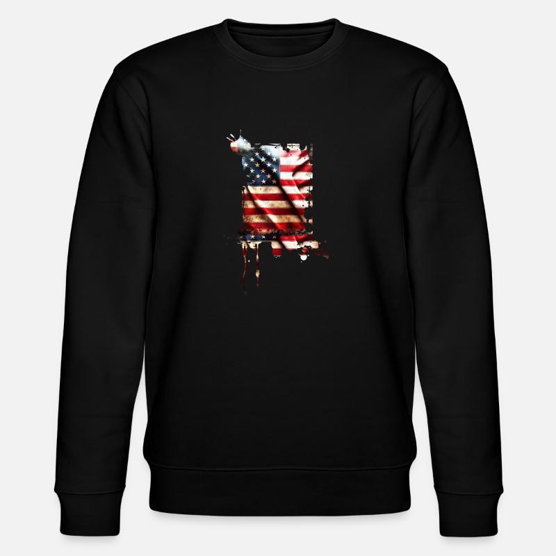 bad usa - Stanley/Stella Unisex Bio-Sweatshirt CHANGER  - Schwarz