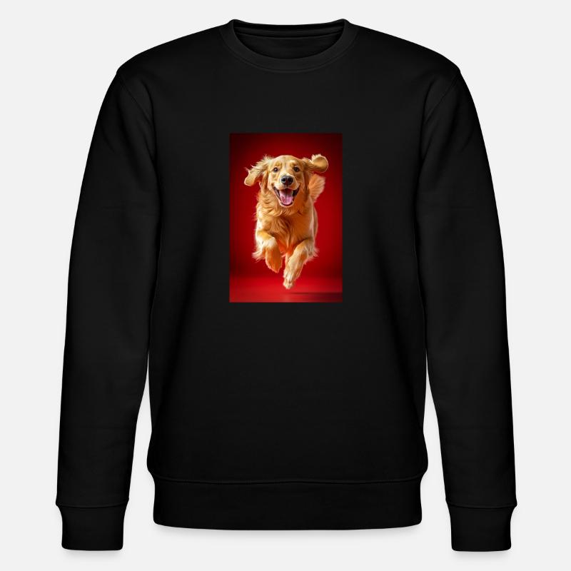 Fliegende goldene Freude - Stanley/Stella Unisex Bio-Sweatshirt CHANGER  - Schwarz