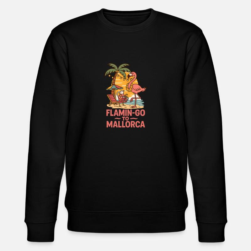 Flamant rose de Majorque - Sweat bio CHANGER Stanley/Stella Unisexe - noir