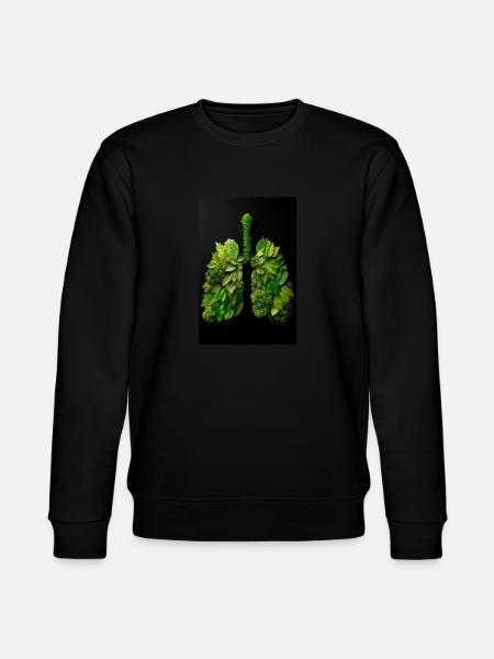 Green Lungs of Nature - Stanley/Stella CHANGER Unisex Organic Sweatshirt - black