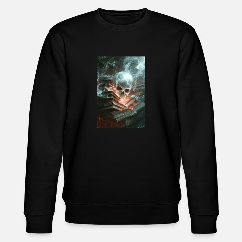 Haunted Knowledge Unleashed - Stanley/Stella CHANGER Unisex Organic Sweatshirt - black