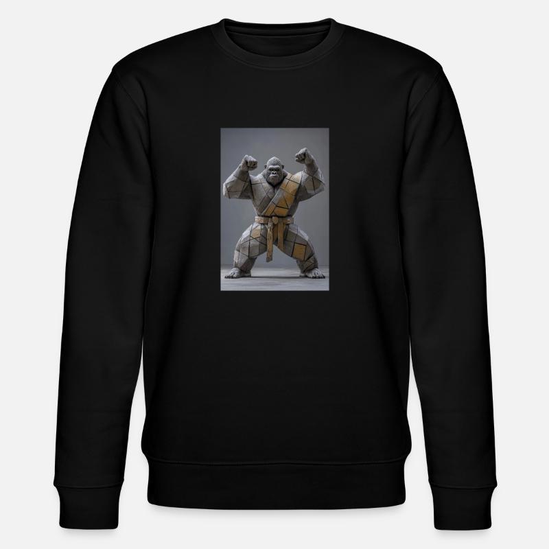 Sumo Gorilla Warrior - Stanley/Stella CHANGER Unisex Organic Sweatshirt - black