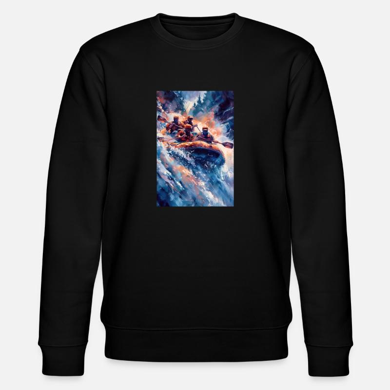 Team Rush Through Wild Rapids - Stanley/Stella CHANGER Unisex Organic Sweatshirt - black