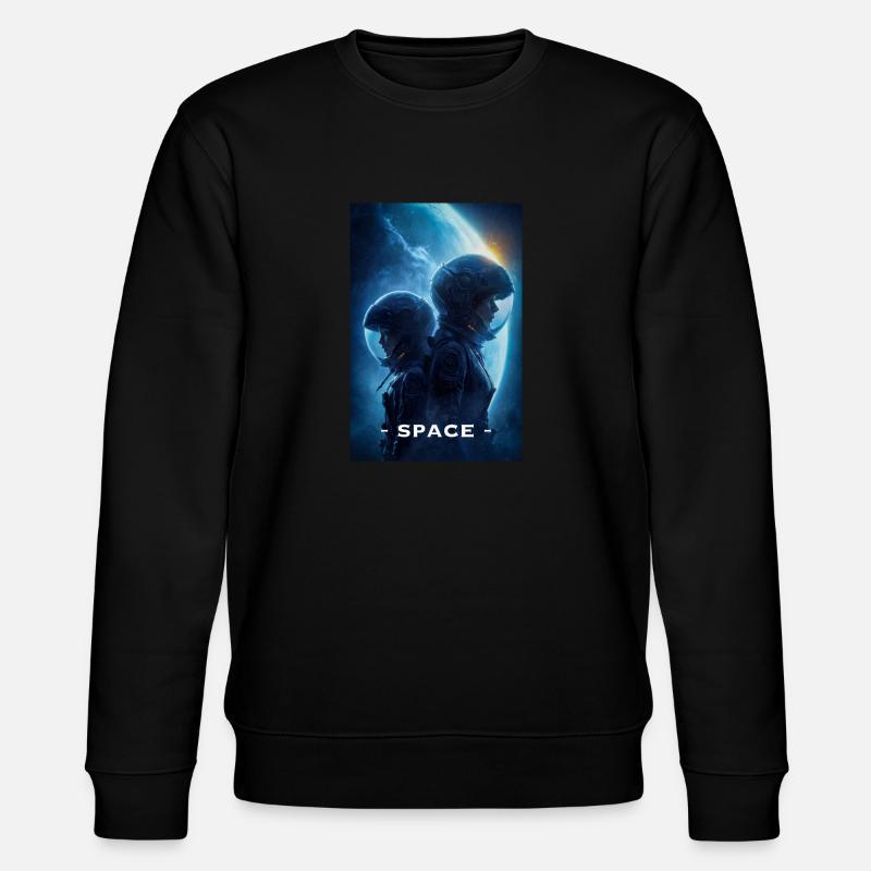 Astronauts in Deep Space - Stanley/Stella CHANGER Unisex Organic Sweatshirt - black