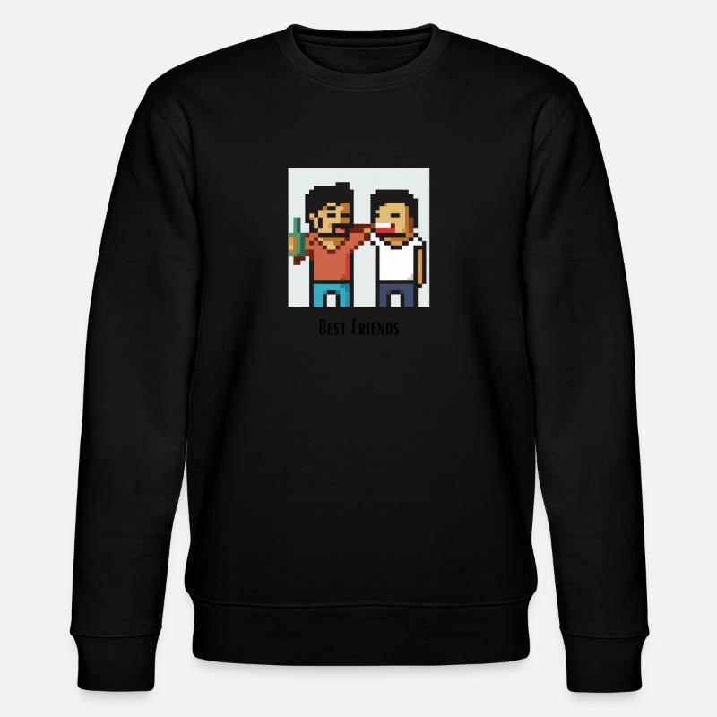 Best friends - Stanley/Stella Unisex Bio-Sweatshirt CHANGER  - Schwarz