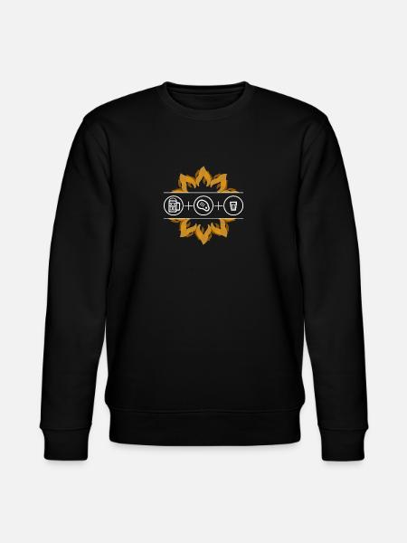 barbecue evening - barbecue - männerabend - Stanley/Stella CHANGER Unisex Organic Sweatshirt - black