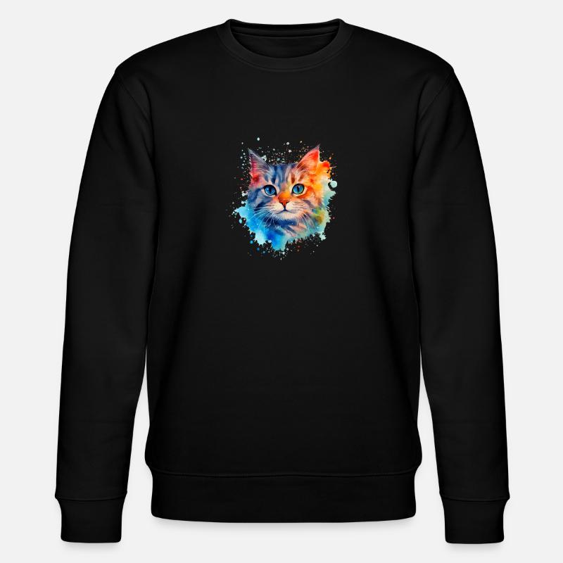Juste des chats ❤ - Sweat bio CHANGER Stanley/Stella Unisexe - noir