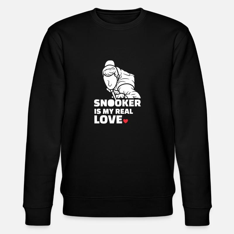 Ich Liebe Snooker - Stanley/Stella Unisex Bio-Sweatshirt CHANGER  - Schwarz