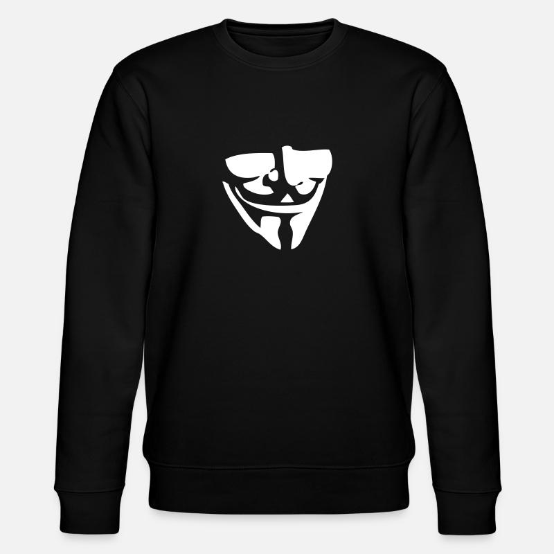 Masque de Guy Fawkes / Anonymous - Sweat bio CHANGER Stanley/Stella Unisexe - noir
