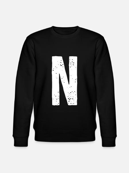 Lettre N - Sweat bio CHANGER Stanley/Stella Unisexe - noir