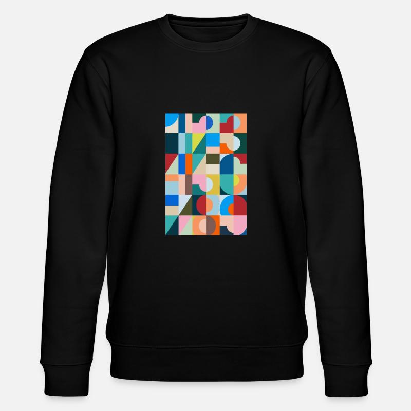 Zahlen, Ziffern, Nummern - Stanley/Stella Unisex Bio-Sweatshirt CHANGER  - Schwarz
