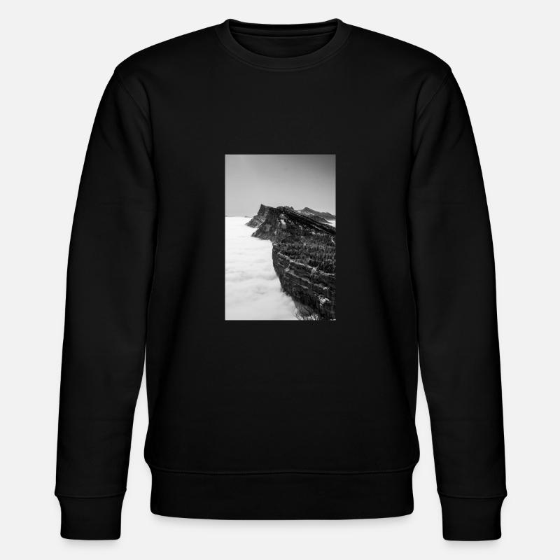 French Mountain - Stanley/Stella Unisex Bio-Sweatshirt CHANGER  - Schwarz