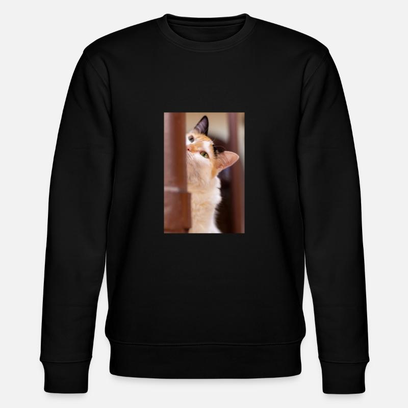 Die Katze - Stanley/Stella Unisex Bio-Sweatshirt CHANGER  - Schwarz