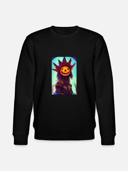 Happy Halloween Pumpkin King Monster - Stanley/Stella CHANGER Unisex Organic Sweatshirt - black