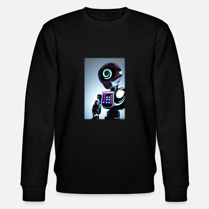 Robot Future Technology Science Android - Stanley/Stella CHANGER Unisex Organic Sweatshirt - black