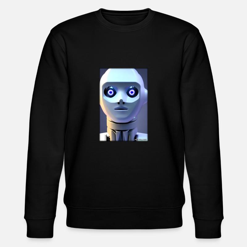 Robot Future Technology Science Android - Stanley/Stella CHANGER Unisex Organic Sweatshirt - black