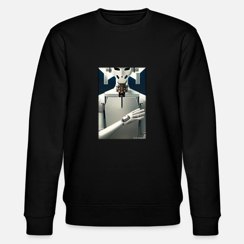 Robot Future Technology Science Android - Stanley/Stella CHANGER Unisex Organic Sweatshirt - black