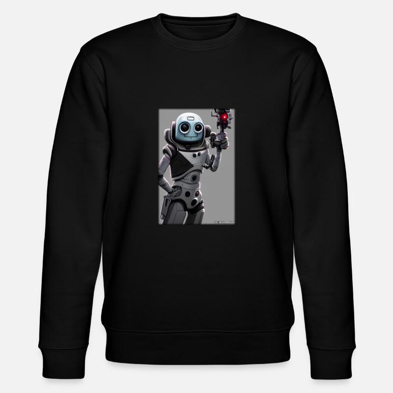 Robot Future Technology Science Android - Stanley/Stella CHANGER Unisex Organic Sweatshirt - black