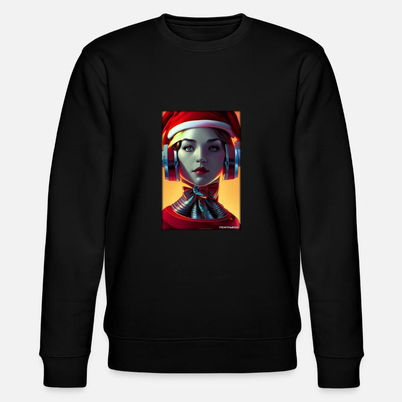 Robots Noël Future Technology Science - Sweat bio CHANGER Stanley/Stella Unisexe - noir