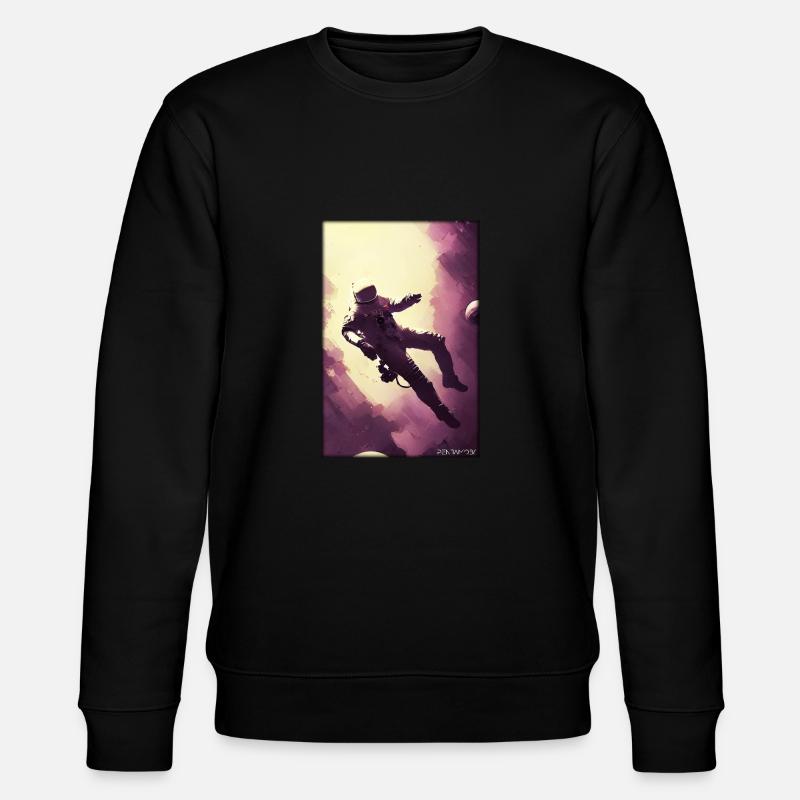 Astronaut Future Sci-Fi Technology - Stanley/Stella CHANGER Unisex Organic Sweatshirt - black