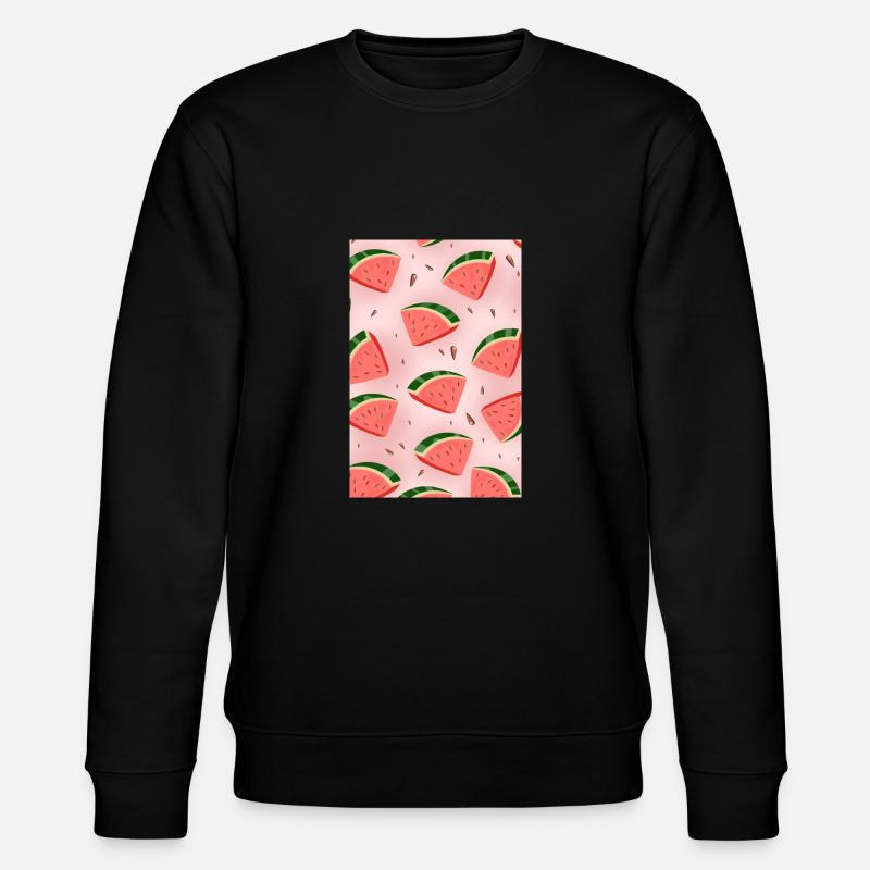 Tranches de pastèque - Sweat bio CHANGER Stanley/Stella Unisexe - noir