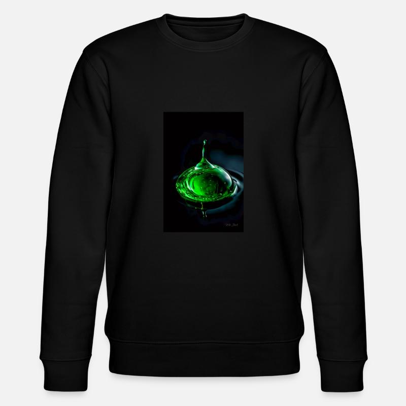 Gouttes vertes 7 - Sweat bio CHANGER Stanley/Stella Unisexe - noir