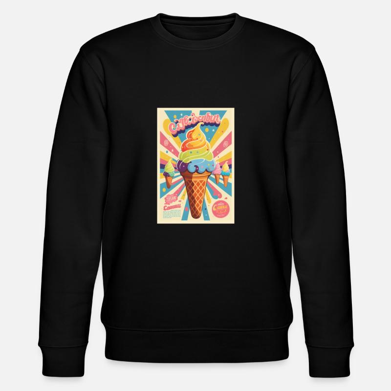 Eiscreme-Stil - Stanley/Stella Unisex Bio-Sweatshirt CHANGER  - Schwarz