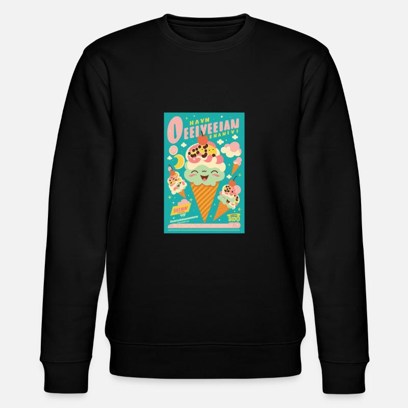 Eiscreme-Stil - Stanley/Stella Unisex Bio-Sweatshirt CHANGER  - Schwarz