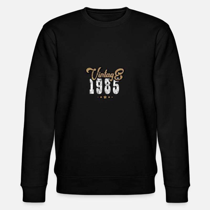 Millésime 1985 - Sweat bio CHANGER Stanley/Stella Unisexe - noir