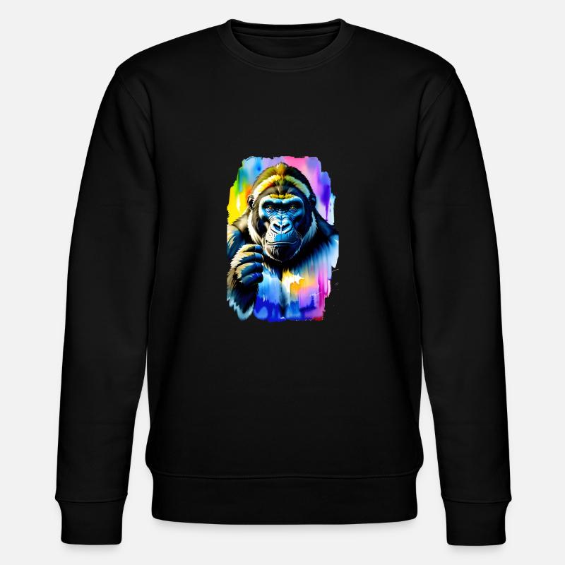 Gorilla #1 - Stanley/Stella CHANGER Unisex Organic Sweatshirt - black