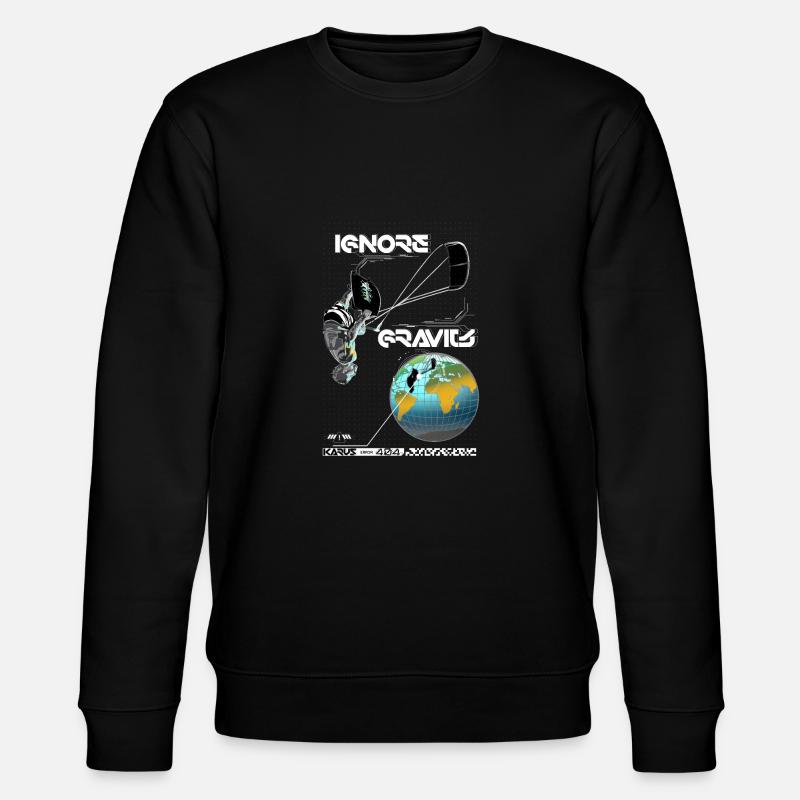 Ignore Gravity - Stanley/Stella Unisex Bio-Sweatshirt CHANGER  - Schwarz