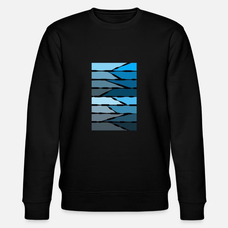 Bleu abstrait - Sweat bio CHANGER Stanley/Stella Unisexe - noir