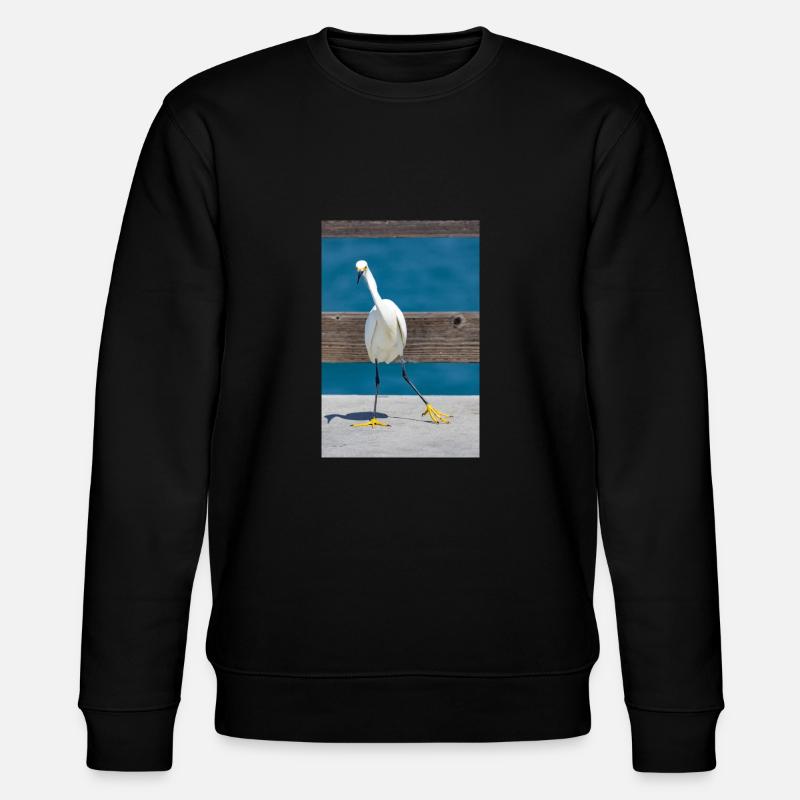 Aigrette neigeuse - Sweat bio CHANGER Stanley/Stella Unisexe - noir