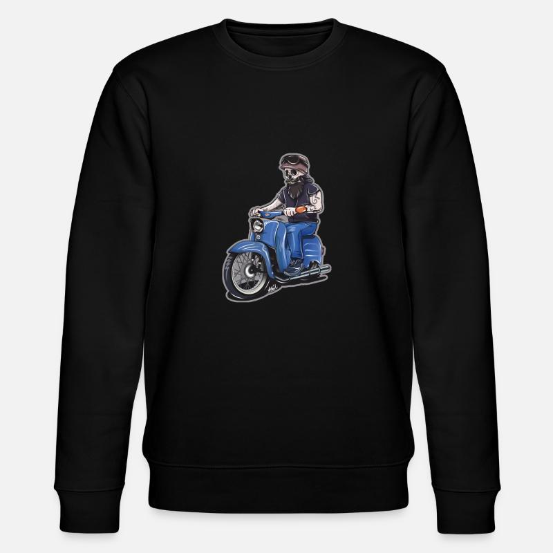 Zweitackt forever - Stanley/Stella CHANGER Unisex Organic Sweatshirt - black