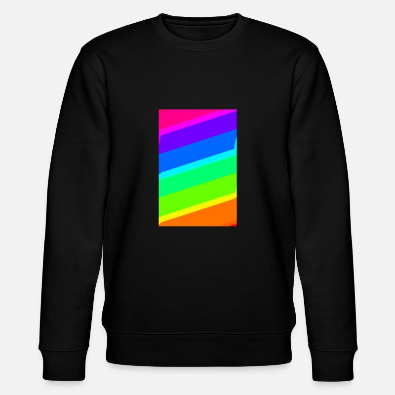 Farbverlauf | Regenbogenfarben | Muster - Stanley/Stella Unisex Bio-Sweatshirt CHANGER  - Schwarz
