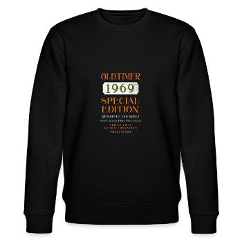 Oldtimer 1969 - Stanley/Stella CHANGER Unisex Organic Sweatshirt - black - Front - Nik (191cm) & Marisol (170cm)