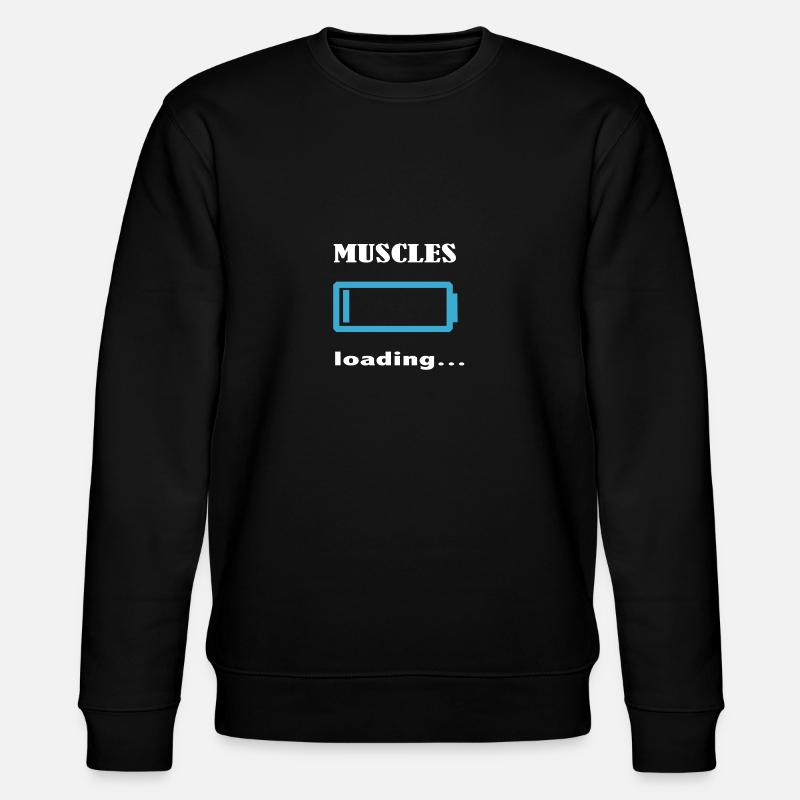 muscles loading... - Stanley/Stella CHANGER Unisex Organic Sweatshirt - black
