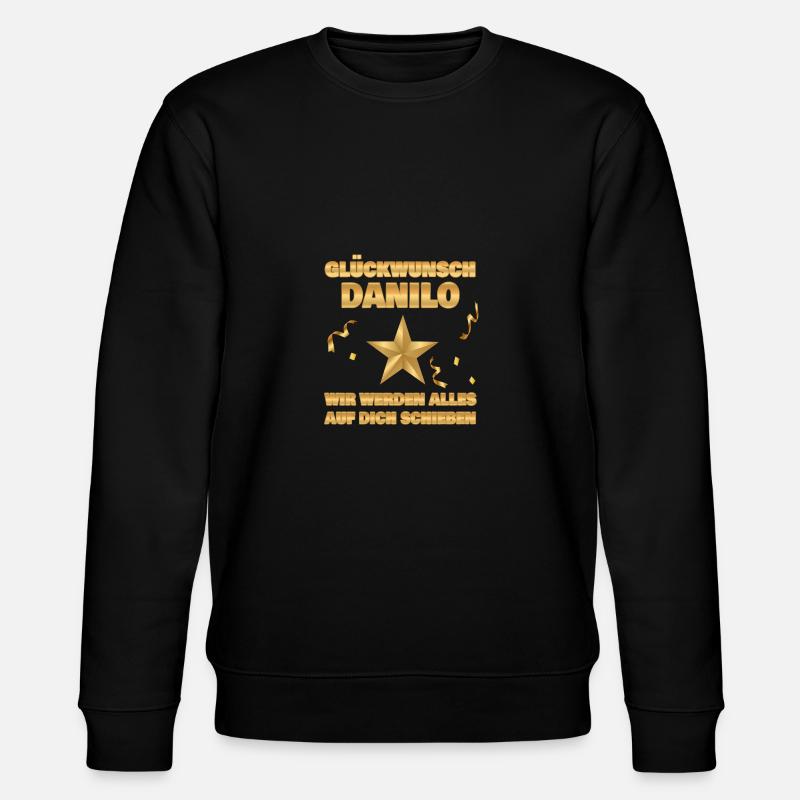 Abschiedsgeschenk Danilo - Stanley/Stella Unisex Bio-Sweatshirt CHANGER  - Schwarz
