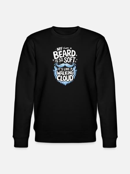 Beard Mustache Bearded Men - Stanley/Stella CHANGER Unisex Organic Sweatshirt - black