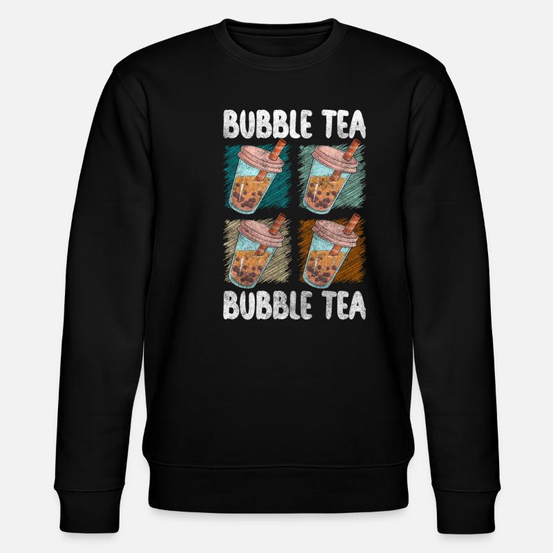 Bubble Tea Taïwan Sirop Rafraîchissement - Sweat bio CHANGER Stanley/Stella Unisexe - noir