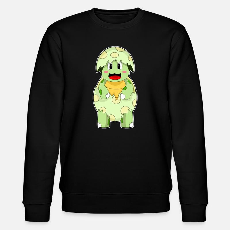 Schildkröte Eierschale - Stanley/Stella Unisex Bio-Sweatshirt CHANGER  - Schwarz