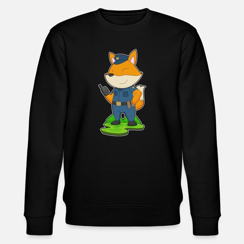 Fox Policier Microphone Police - Sweat bio CHANGER Stanley/Stella Unisexe - noir
