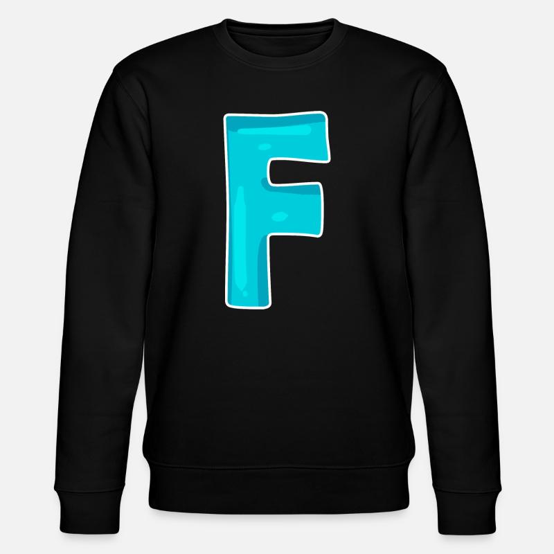 Lettre de nom F - Sweat bio CHANGER Stanley/Stella Unisexe - noir