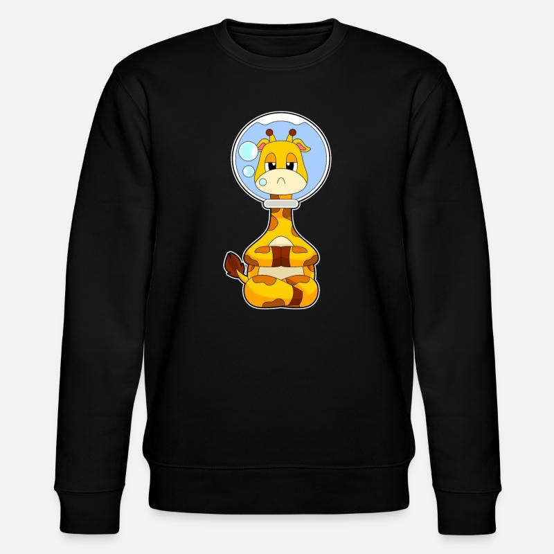 Giraffe Aquarium - Stanley/Stella CHANGER Unisex Organic Sweatshirt - black