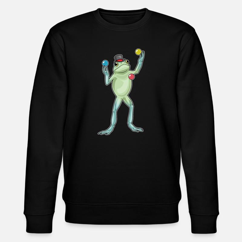 Jongleur grenouille jongleur - Sweat bio CHANGER Stanley/Stella Unisexe - noir