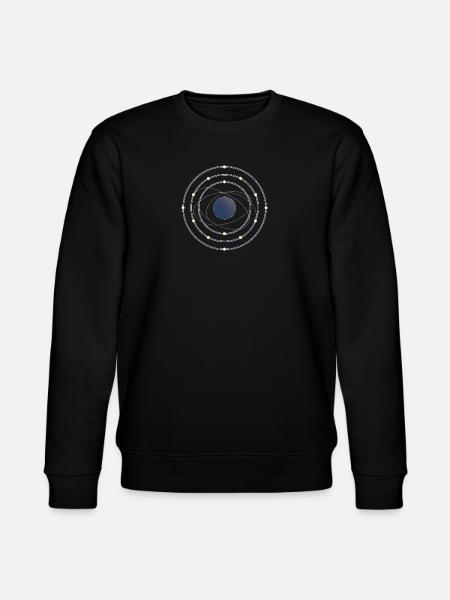 Electron Shell Flow - Science in Motion - Stanley/Stella CHANGER Unisex Organic Sweatshirt - black