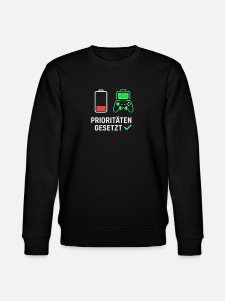 Gaming Motivation Design for Fans - Stanley/Stella CHANGER Unisex Organic Sweatshirt - black